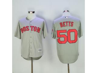 Boston Red Sox 50 Mookie Betts Baseball Jersey Gray