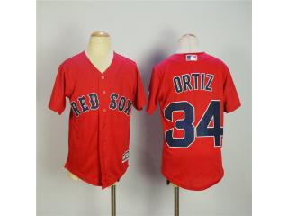 Youth Boston Red Sox 34 David Ortiz Baseball Jersey
