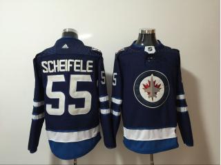 Adidas Winnipeg Jets 55 Mark Scheifele Ice Hockey Jersey Blue