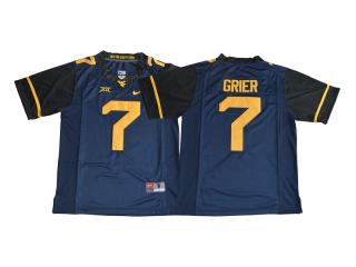 2017 New West Virginia Mountaineers 7 Will Grier Limited Football Jersey Navy Blue
