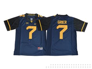 2017 New West Virginia Mountaineers 7 Will Grier Limited Football Jersey Navy Blue