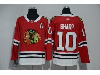 Adidas Chicago Blackhawks 10 Patrick Sharp Ice Hockey Jersey Red