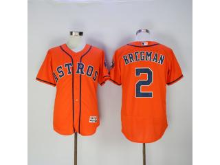 Houston Astros 2 Alex Bregman FlexBase Baseball Jersey Orange