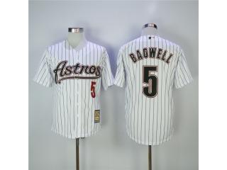 Houston Astros 5 Jeff Bagwell Baseball Jersey White Retro