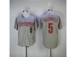 Houston Astros 5 Jeff Bagwell Baseball Jersey Gray Retro