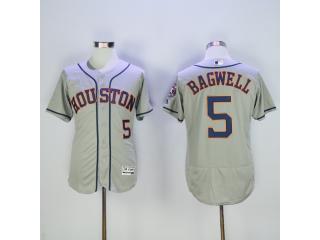 Houston Astros 5 Jeff Bagwell FlexBase Baseball Jersey Gray