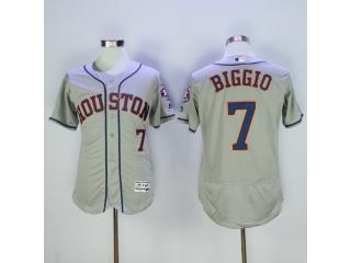 Houston Astros 7 Craig Biggio FlexBase Baseball Jersey Gray