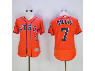 Houston Astros 7 Craig Biggio FlexBase Baseball Jersey Orange