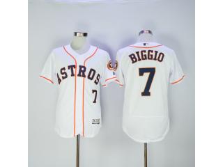Houston Astros 7 Craig Biggio FlexBase Baseball Jersey White