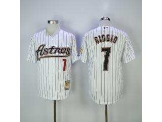 Houston Astros 7 Craig Biggio Baseball Jersey White Retro