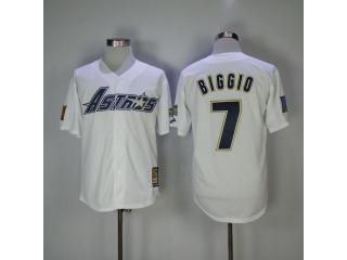 Houston Astros 7 Craig Biggio Baseball Jersey White Retro