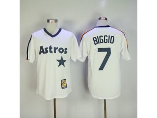 Houston Astros 7 Craig Biggio Baseball Jersey White Retro