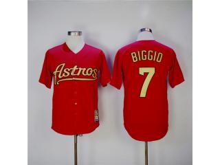 Houston Astros 7 Craig Biggio Baseball Jersey Red Retro