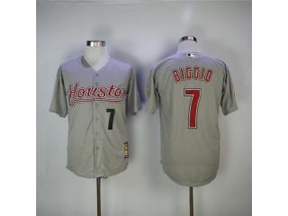 Houston Astros 7 Craig Biggio Baseball Jersey Gray Retro