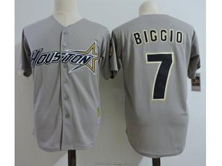 Houston Astros 7 Craig Biggio Baseball Jersey Gray Retro
