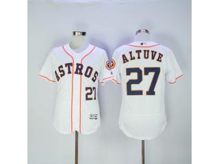 Houston Astros 27 Jose Altuve FlexBase Baseball Jersey White
