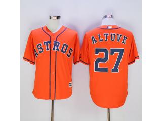 Houston Astros 27 Jose Altuve Baseball Jersey Orange