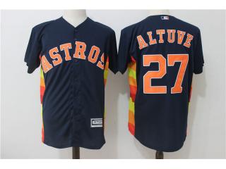 Houston Astros 27 Jose Altuve Baseball Jersey Navy Blue