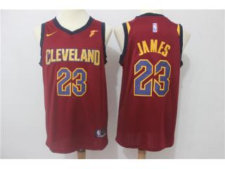 2017-2018 Nike Cleveland Cavaliers 23 LeBron James Basketball Jersey Red Fan Edition