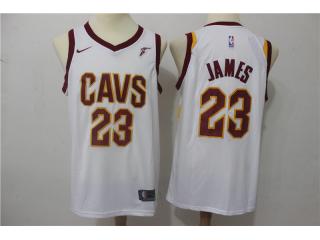 2017-2018 Nike Cleveland Cavaliers 23 LeBron James Basketball Jersey White Fan Edition