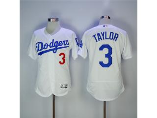 Los Angeles Dodgers 3 Chris Taylor Flexbase Baseball Jersey White