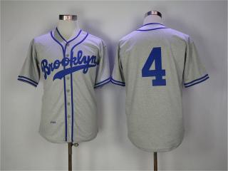 Los Angeles Dodgers 4 Babe Herman Baseball Jersey Gray