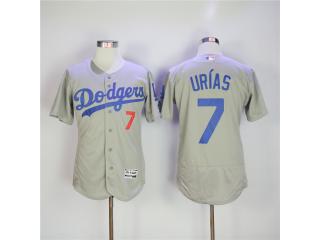 Los Angeles Dodgers 7 Julio Urias Flexbase Baseball Jersey Gray
