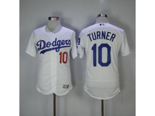 Los Angeles Dodgers 10 Justin Turner Flexbase Baseball Jersey White