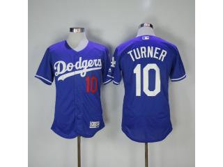 Los Angeles Dodgers 10 Justin Turner Flexbase Baseball Jersey Blue