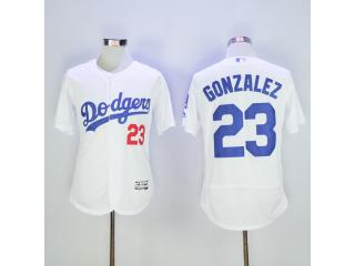 Los Angeles Dodgers 23 Adrian Gonzalez Flexbase Baseball Jersey White