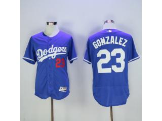 Los Angeles Dodgers 23 Adrian Gonzalez Flexbase Baseball Jersey Blue