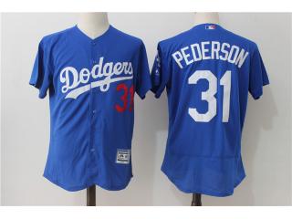 Los Angeles Dodgers 31 Joc Pederson Baseball Jersey Blue