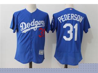 Los Angeles Dodgers 31 Joc Pederson Baseball Jersey Blue