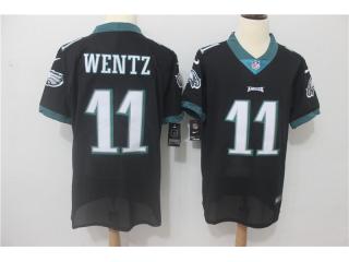 Philadelphia Eagles 11 Carson Wentz Football Limited Elite Jersey Black