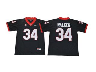 2017 New Georgia Bulldogs 34 Herchel Walker Limited College Football Jersey Black