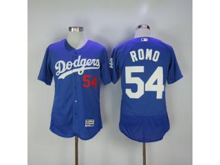 Los Angeles Dodgers 54 Sergio Romo Flexbase Baseball Jersey Blue