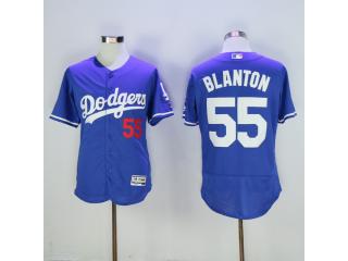 Los Angeles Dodgers 55 Joe Blanton Flexbase Baseball Jersey Blue