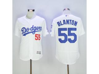 Los Angeles Dodgers 55 Joe Blanton Flexbase Baseball Jersey White