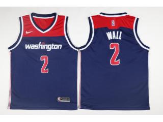 Nike Washington Wizards 2 John Wall Basketball Jersey Navy Blue Fan Edition