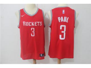 Nike Houston Rockets 3 Chris Paul Basketball Jersey Red Fan Edition