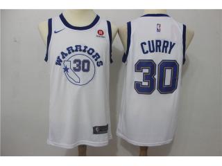 2017-2018 Nike Golden State Warrior 30 Stephen Curry Basketball Jersey White Fan Edition