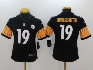 Women Pittsburgh Steelers 19 JuJu Smith-Schuster Football Jersey Legend Black