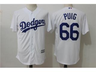 Los Angeles Dodgers 66 Yasiel Puig Baseball Jersey White