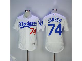 Los Angeles Dodgers 74 Kenley Jansen Flexbase Baseball Jersey White