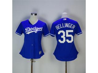 Women Los Angeles Dodgers 35 Cody Bellinger Baseball Jersey Blue