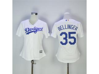 Women Los Angeles Dodgers 35 Cody Bellinger Baseball Jersey White