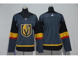 Women Adidas Vegas Golden Knights blank Ice Hockey Jersey Gray