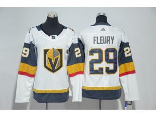 Women Adidas Vegas Golden Knights 29 Marc-Andre Fleury Ice Hockey Jersey White