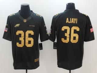 Philadelphia Eagles 36 Jay Ajayi Gold Anthracite Salute To Service Limited Jersey