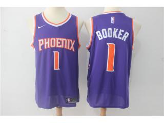 Nike Phoenix Suns 1 Devin Booker Basketball Jersey purple Fan Edition